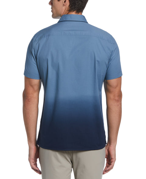 Dip Dye Ombre Shirt (Copen Blue) 