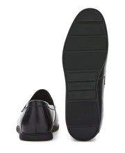 Leather Penny Loafers (Black) 