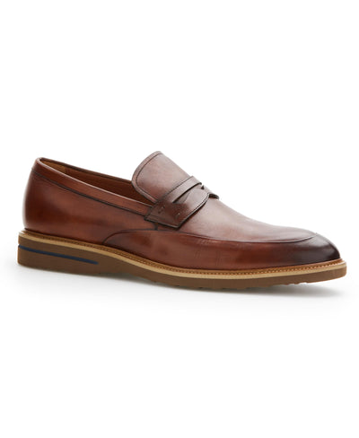 Leather Penny Shoes (Brown) 