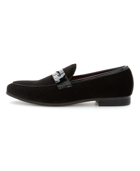 Velvet Penny Loafer (Black) 