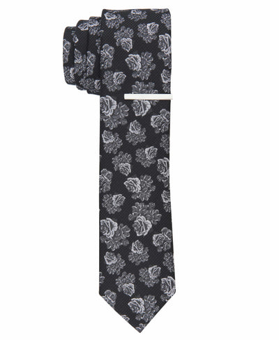 Goldes Floral TIe (Black) 