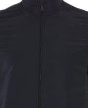 Heathered Full Zip Mock Neck Fleece Jacket Dark Sapphire Perry Ellis