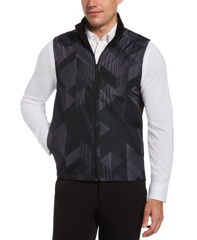 Hybrid Pieced Print Vest