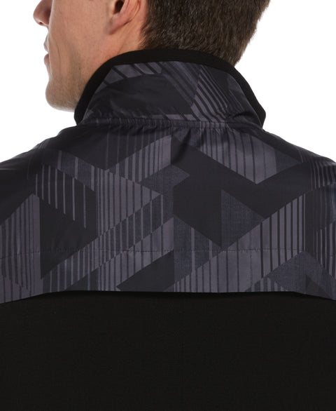 Hybrid Pieced Print Vest