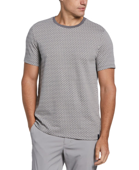 Jacquard Crew Neck Tee (Lunar Rock) 