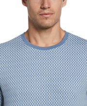 Jacquard Crew Neck Tee (Copen Blue) 