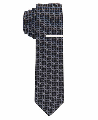 Levingston Mini Diamond Print Tie (Black) 