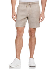 Linen Blend Drawstring Short (Natural Linen) 