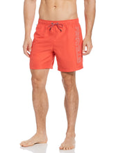 Logo Print Swim Short Cayenne Perry Ellis