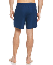 Logo Print Swim Short Estate Blue Perry Ellis