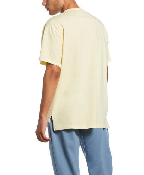 Perry Ellis America Flocked Tee (Pastel Yellow) 