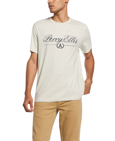 Script Logo Tee (Antique White Htr) 