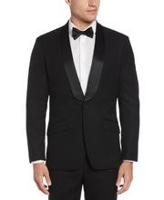 Slim Fit Black Textured Tuxedo