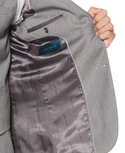 Slim Fit Herringbone Suit Jacket Brushed Nickel Perry Ellis