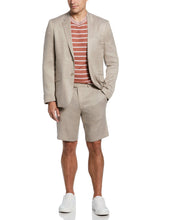Slim Fit Linen Blend Summer Short Suit