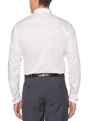 Slim Fit Non-Iron French Cuff Dress Shirt White Perry Ellis