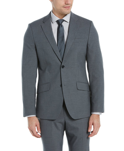 Slim Fit Solid Suit Jacket Brushed Nickel Perry Ellis
