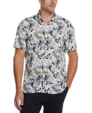 Soft Floral Print Shirt (Cashmere Blue) 