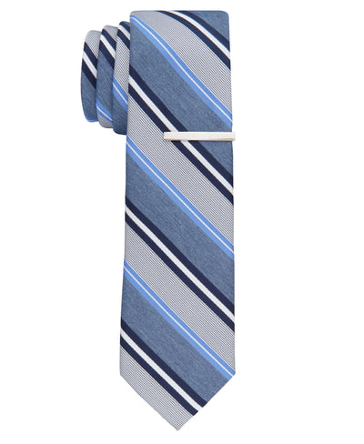 Spiva Stripe Tie (Navy) 