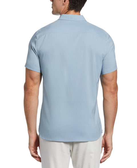 Total Stretch Slim Fit Heather Update Shirt (Dusty Blue) 