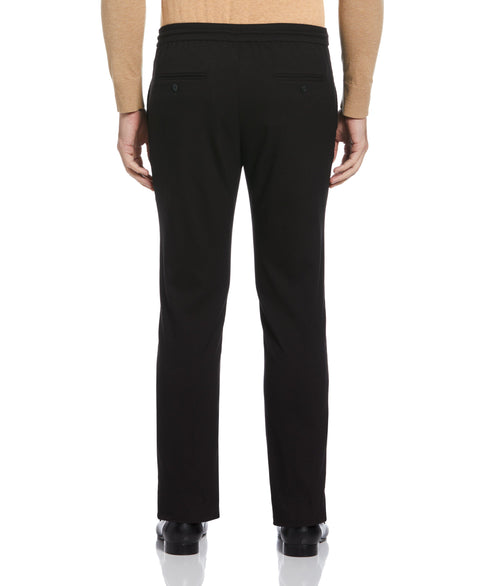 VERY SLIM BOLD TWILL DRAWCORD PANT (Black) 