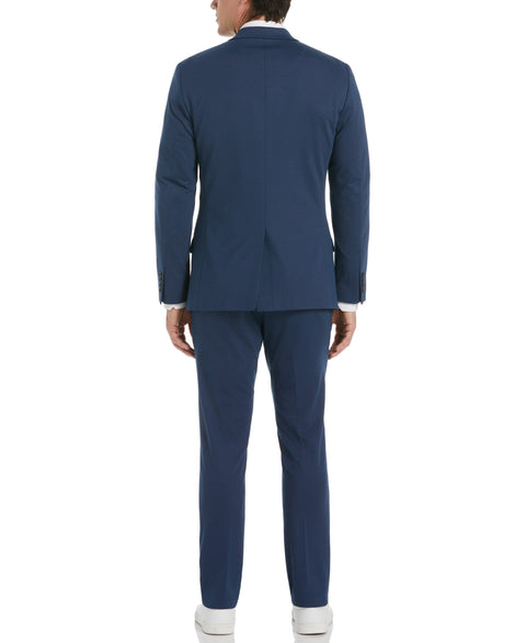 Very Slim Fit Azure Textured Stretch Knit Suit