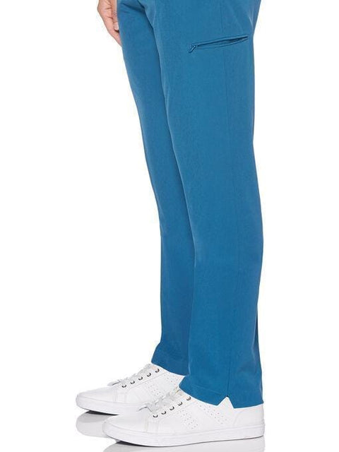 Very Slim Fit Washable Turquoise Tech Suit Pant Turquoise Aqua Perry Ellis