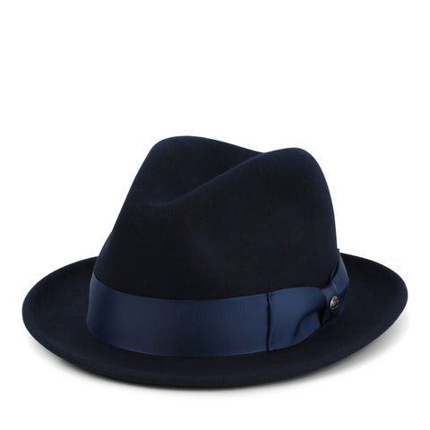 Wool Fedora Navy Perry Ellis