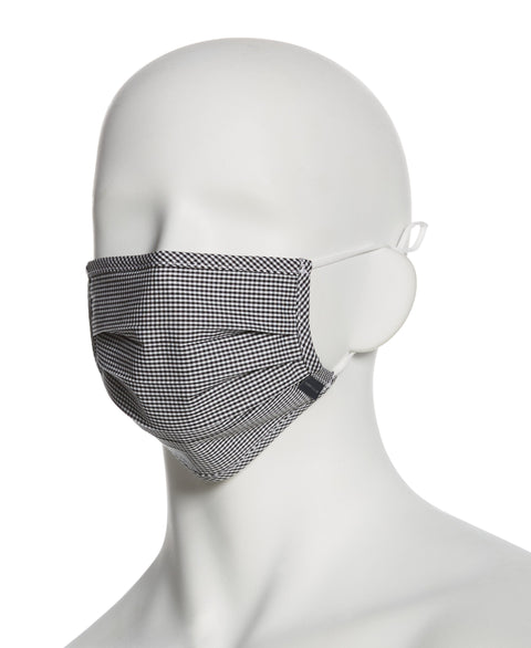 Reusable Poplin 3 Pack Pleated Fabric Face Mask Assorted Perry Ellis