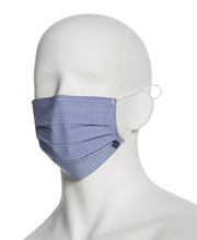 Reusable Poplin 3 Pack Pleated Fabric Face Mask Assorted Perry Ellis