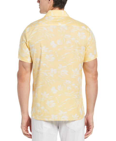 Big & Tall Hawaiian Floral Print Stretch Shirt (Sundress) 