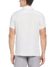 Untucked Solid Linen Shirt (Bright White) 