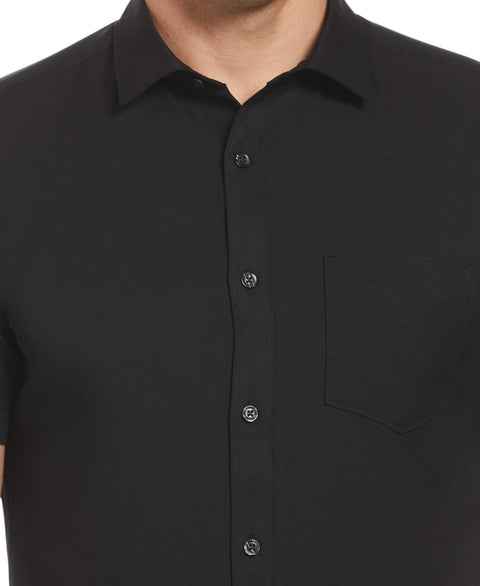 Total Stretch Big & Tall Solid Update Shirt (Black) 