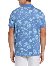 Big & Tall Ultra Soft Floral Polo (Dutch Blue) 