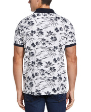 Big & Tall Ultra Soft Floral Polo (Bright White) 