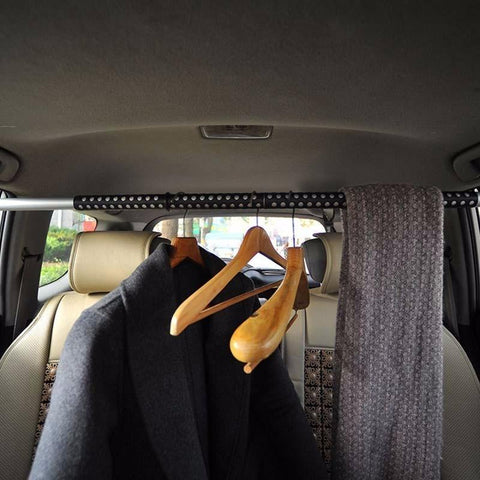 Extendable Heavy-Duty Car Clothes Hanger Bar