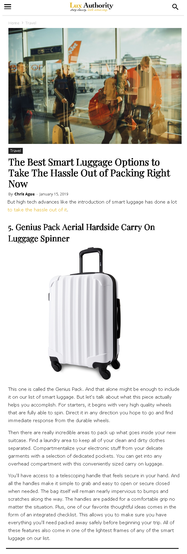 best smart luggage 2019