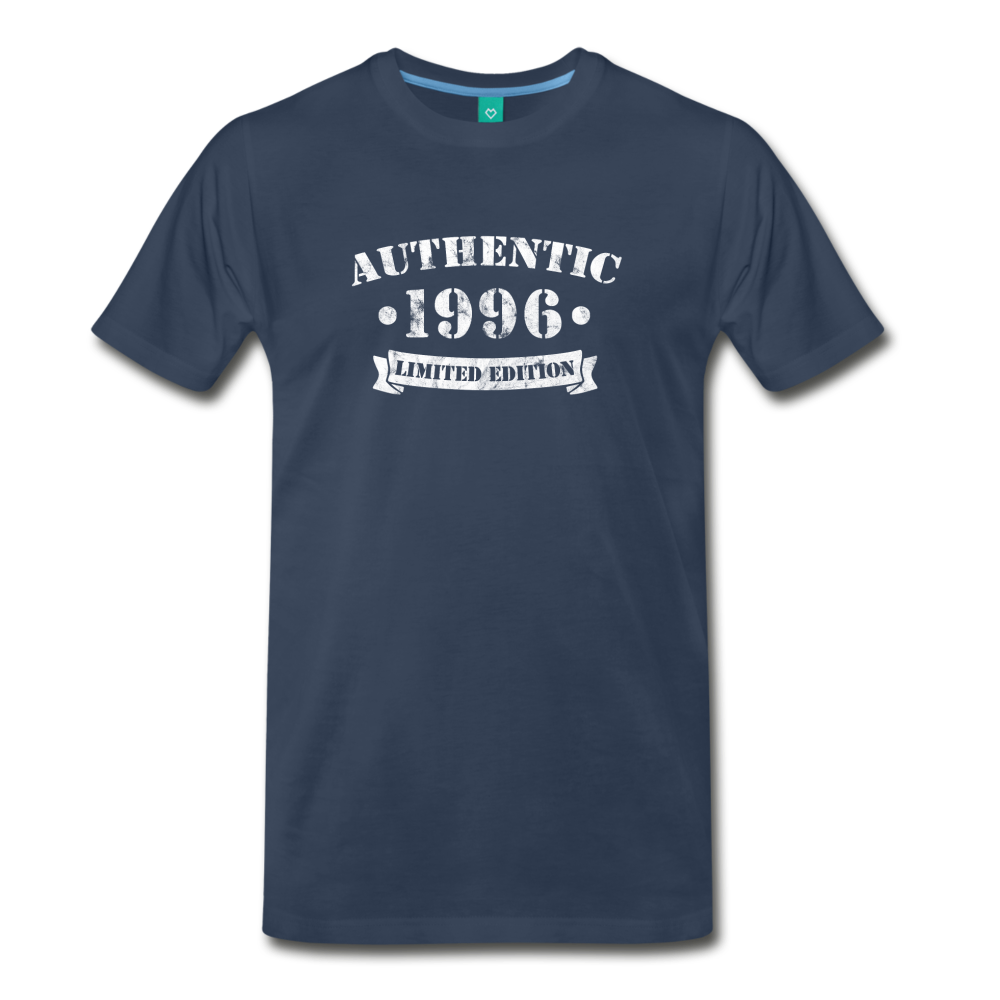 on a premium unisex T-shirt - navy