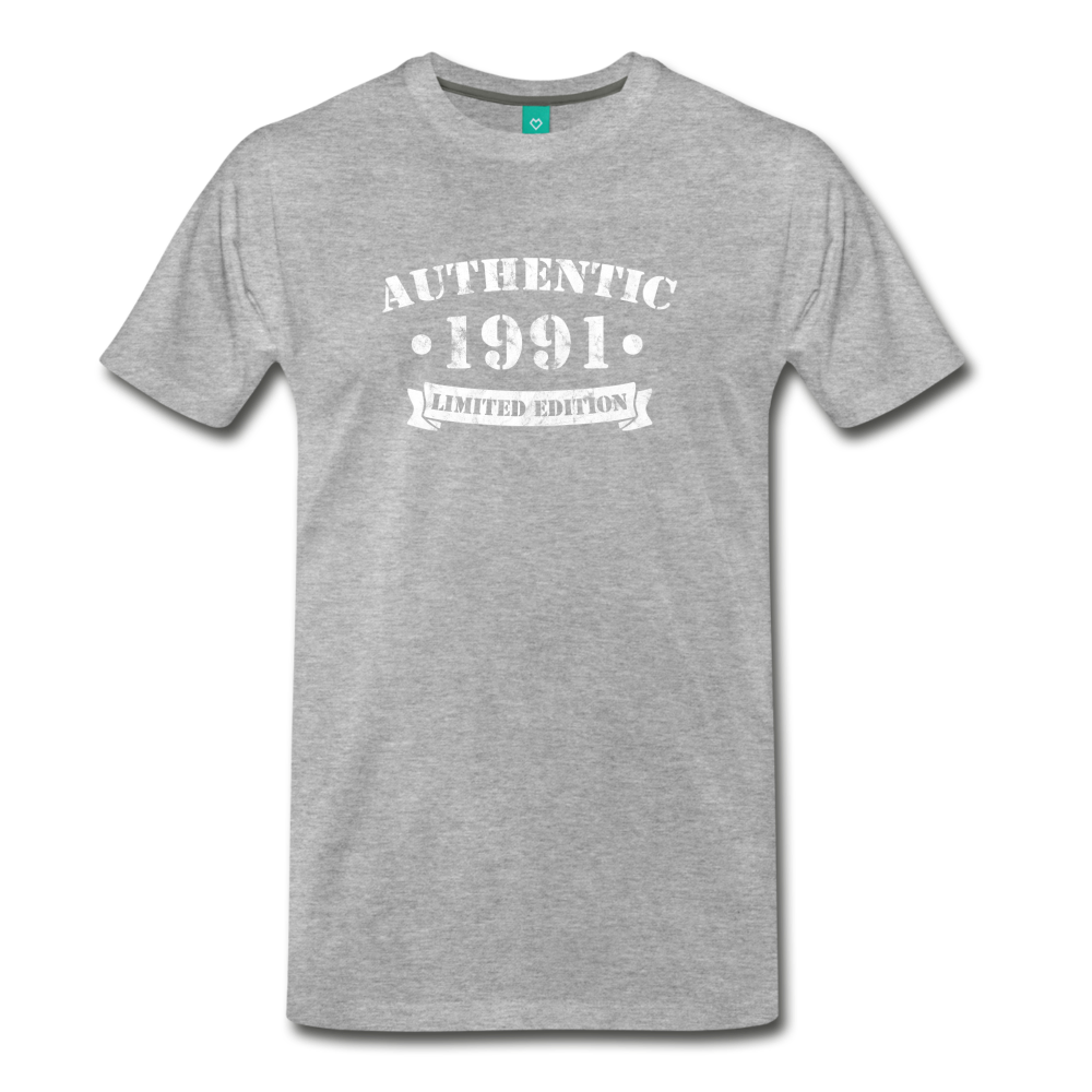 on a premium unisex T-shirt - heather gray