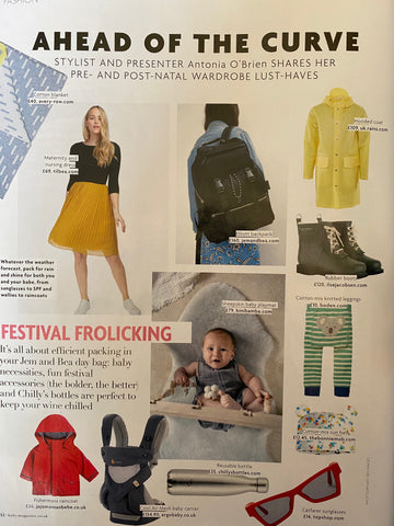 Binibamba sheepskin baby rugs featured in baby magazine