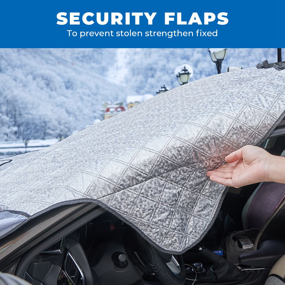 Windshield Snow Cover for Tesla Model 3, Buckle Straps & Storage Bag Design - Available in US & Canada