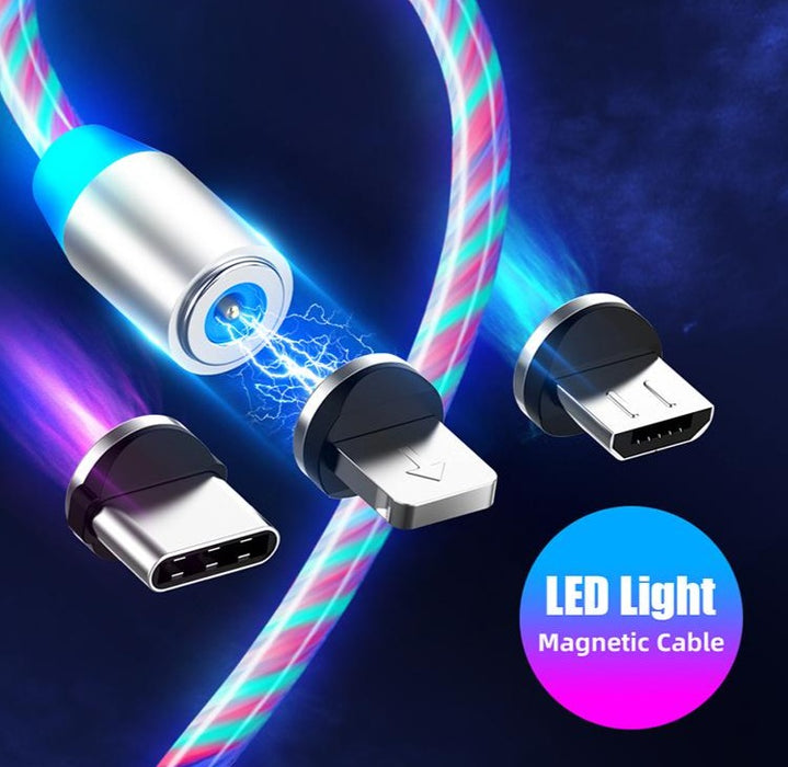 Glow LED Lighting Fast Charging Magnetic USB - GEEKMANN✓