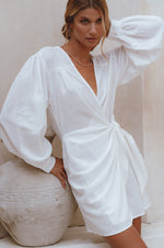 Ti Amo Linen Wrap Dress