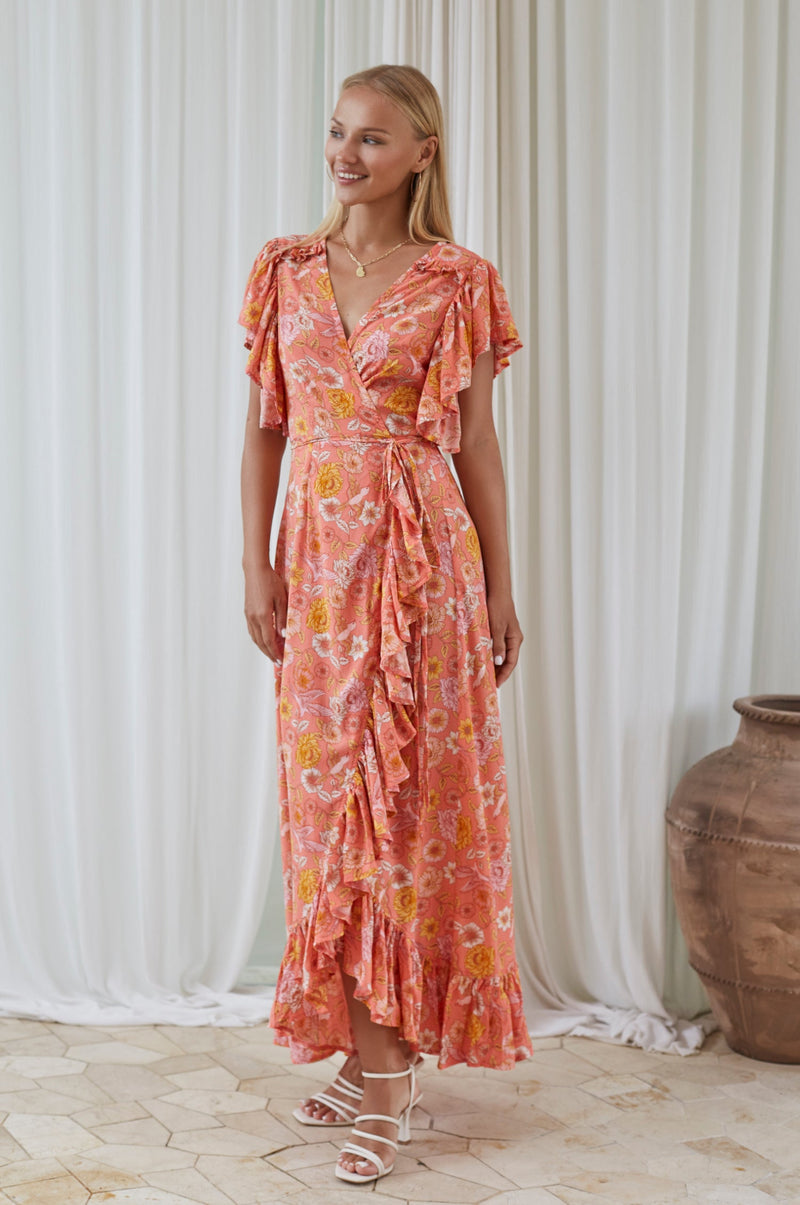 Carmen Wrap Maxi Dress