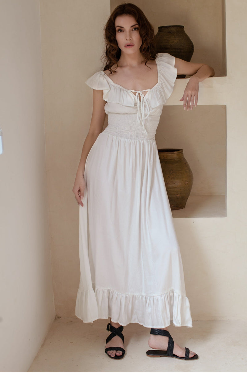 Florence Off Shoulder Maxi  Dress (Sale)