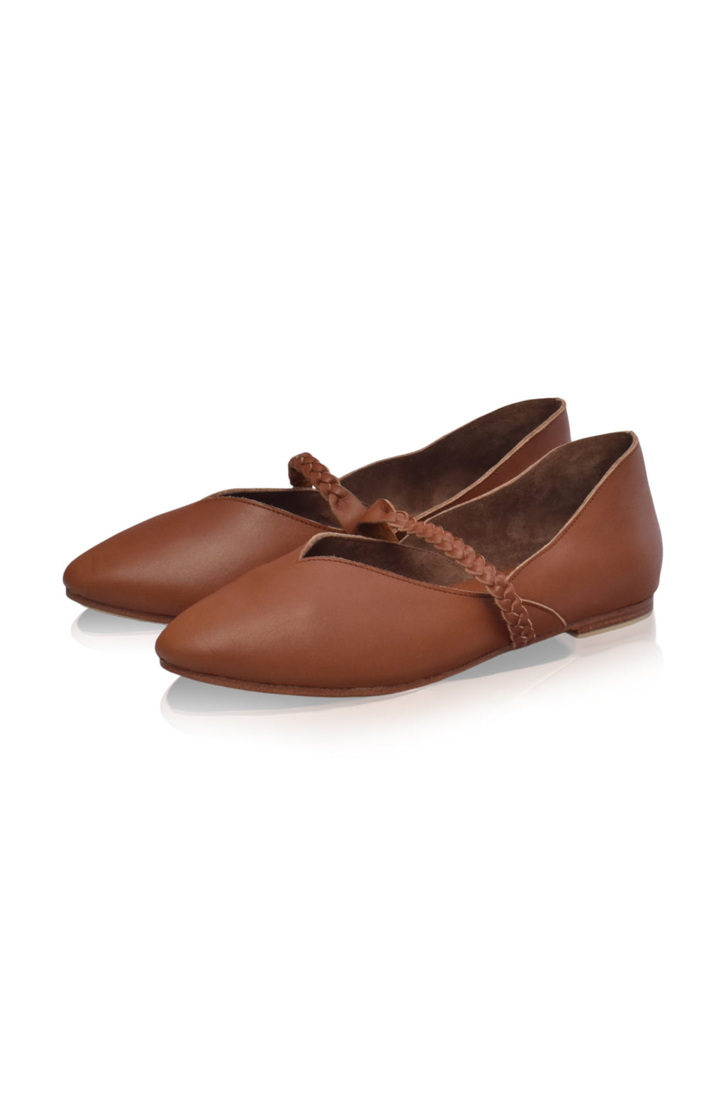 New Love Leather Ballet Flats