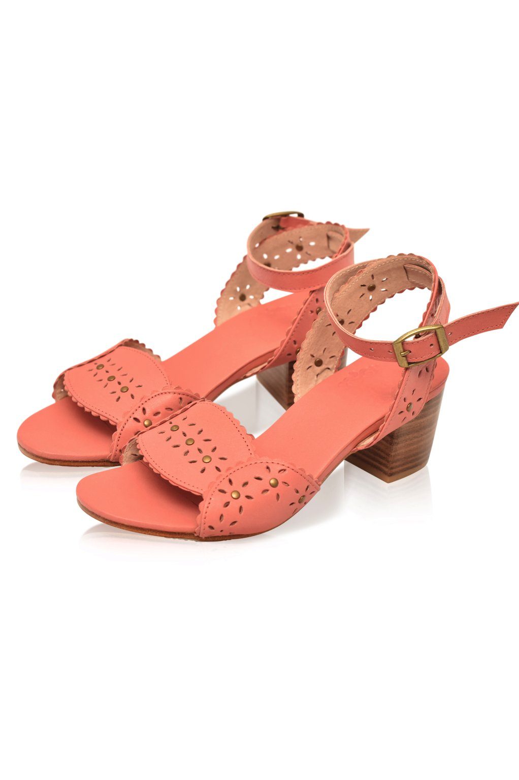 Leather Shoes - Paloma Leather Heel Sandals