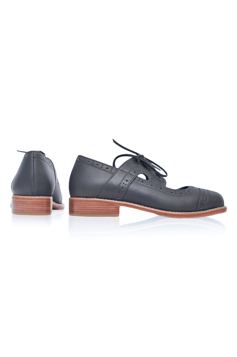 Scandinavia Leather Oxfords (Sz. 4 - 12)