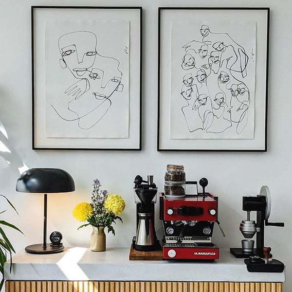 Linea Mini espresso machine sitting pretty at home