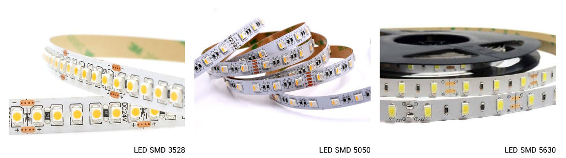 LED Strip รุ่นต่าง ๆ ไฟLED SMD3528 ไฟLED SMD5050 ไฟLED SMD5630 สายไฟ LED แบบตัดได้